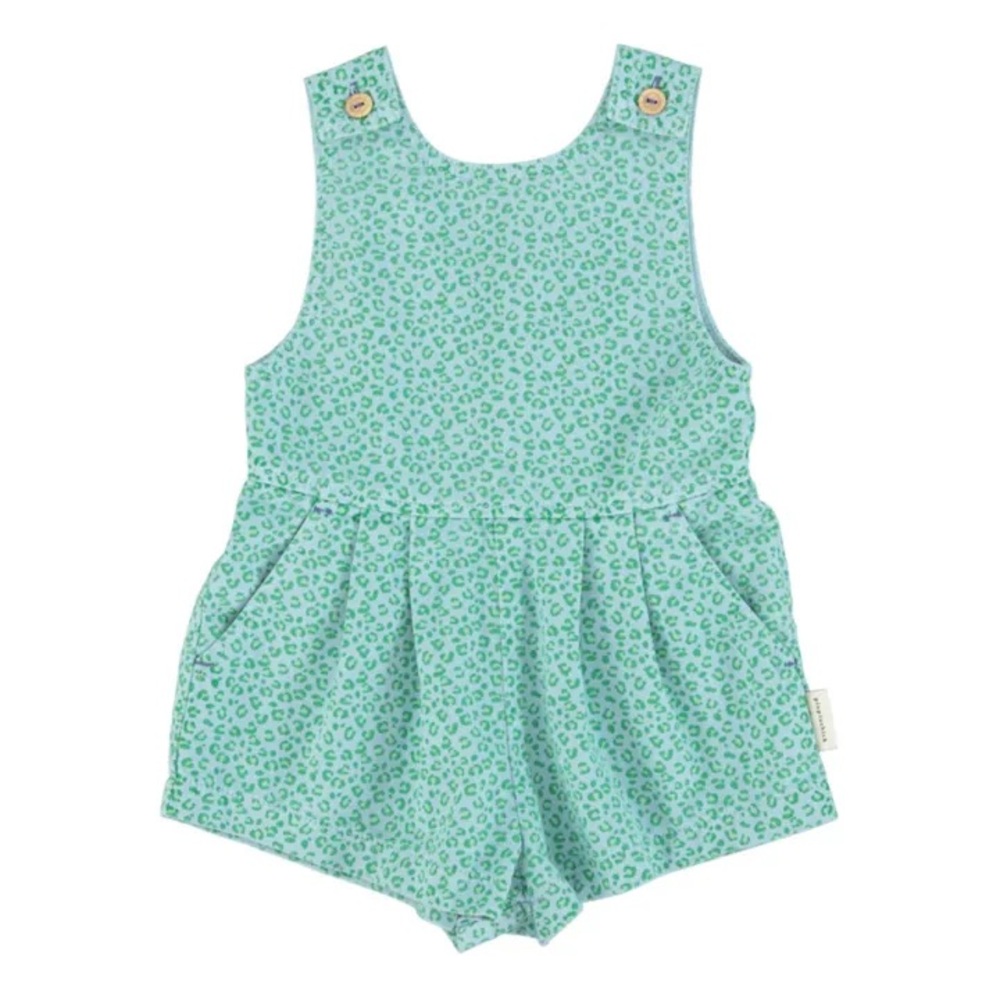 Piupiuchick Leopard Playsuit | Blue 3T